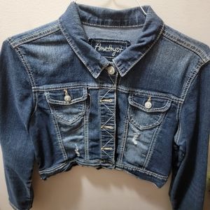 Crop jeans jacket